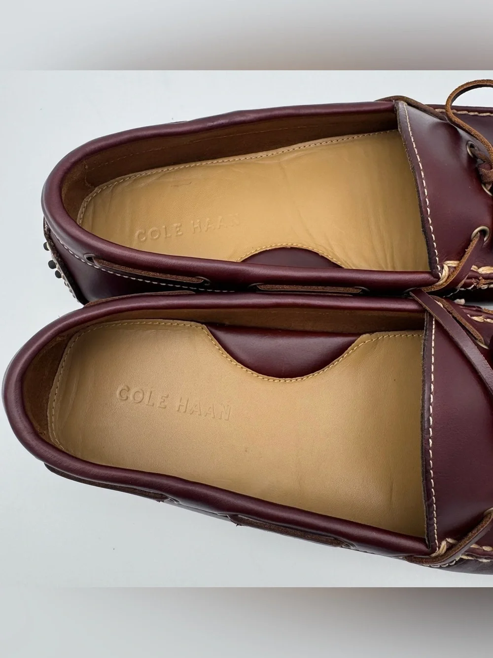 Cole Haan Gunnison Brown Leather Driving Loafers Men 9 D Slip-On New NWOB